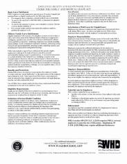 Employee Rights and Responsibilities Under the Family and Medical Leave Act