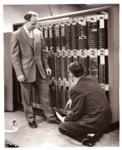 Early computer databank at Utica College
