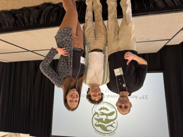 Fausto Martinez, Marshall Hildreth, and Dr. Sarah Keesom at 33rd Annual Enimal Behavior Conference